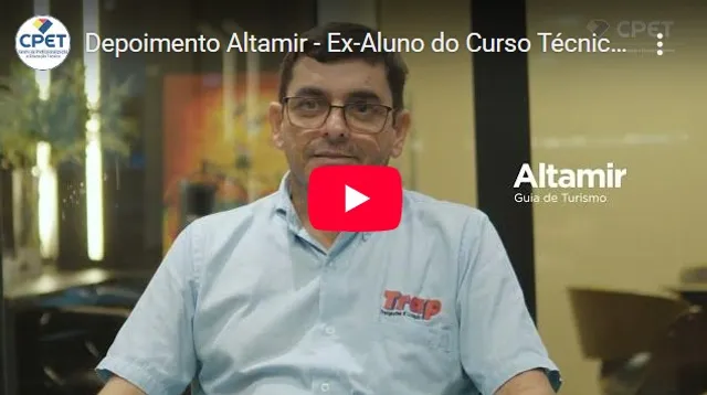 Capa do depoimento do aluno Altamir