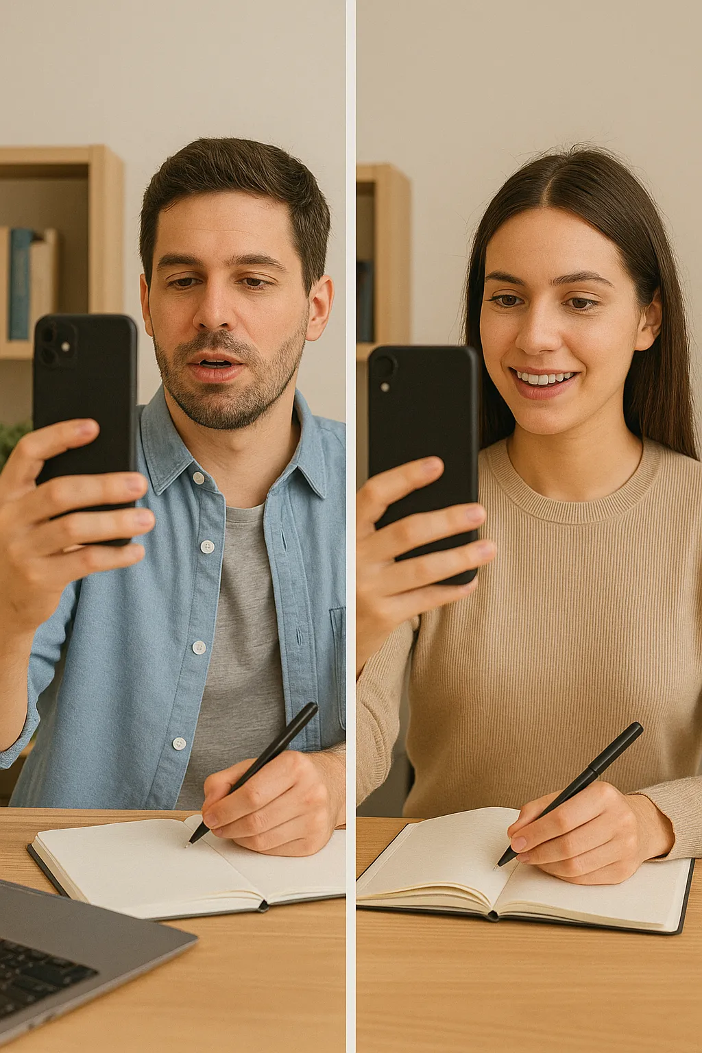 Estudante feliz com livros